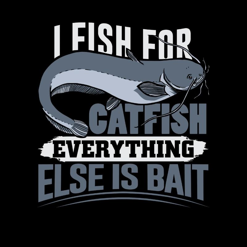 Poisson-chat pêcheur poisson-chat pêchent le poisson-chat