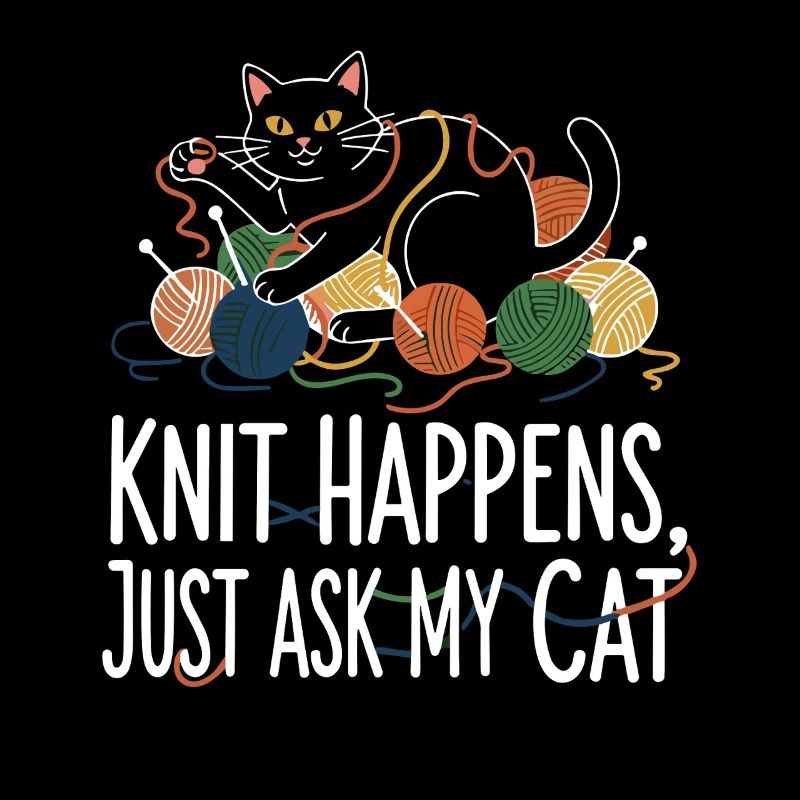 Le tricot arrive – Demandez à mon chat