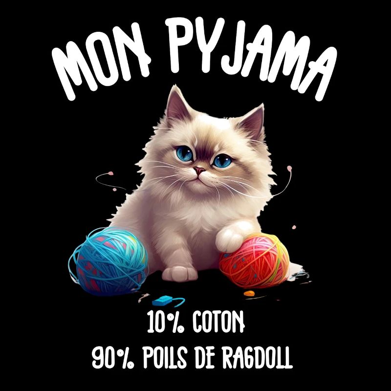 Pyjama Poils de Chat Ragdoll Humour