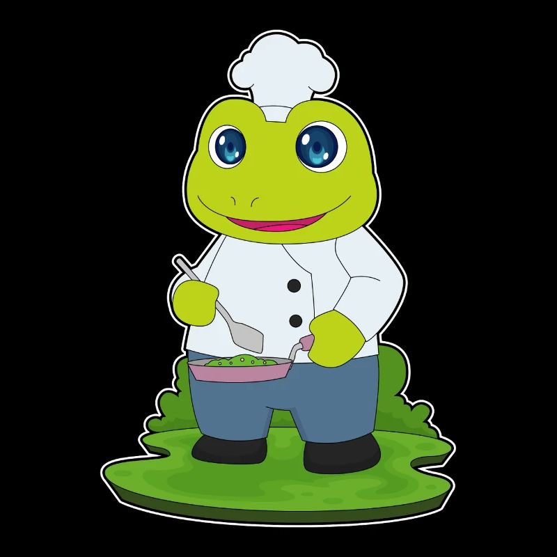 Frog Cook Pan Cooking