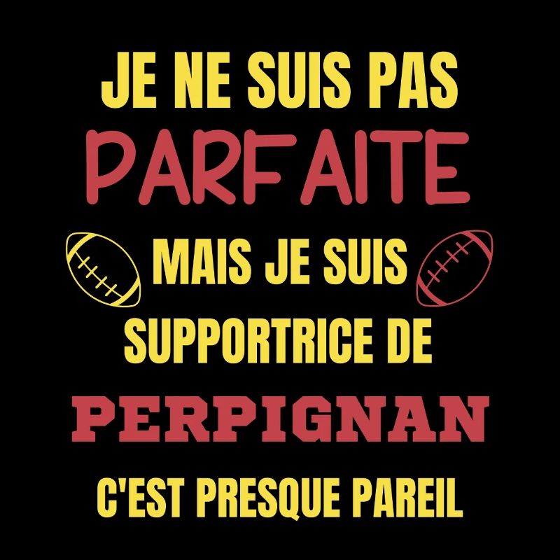 Supportrice de Perpignan Rugby