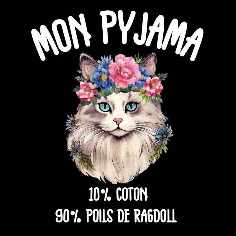 Pyjama Poils de Chat Ragdoll Humour