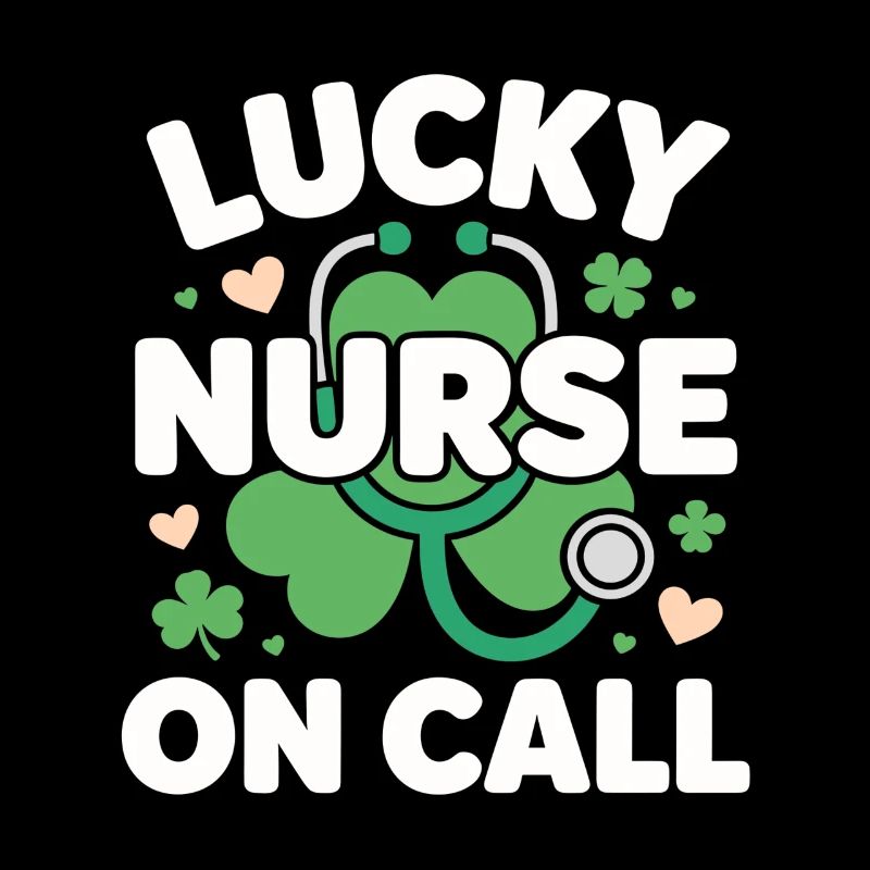 Infirmière chanceuse de garde pour la Saint-Patrick