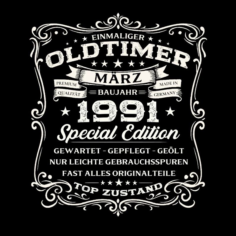 35. Geburtstag Geschenk Mann Oldtimer März 1991