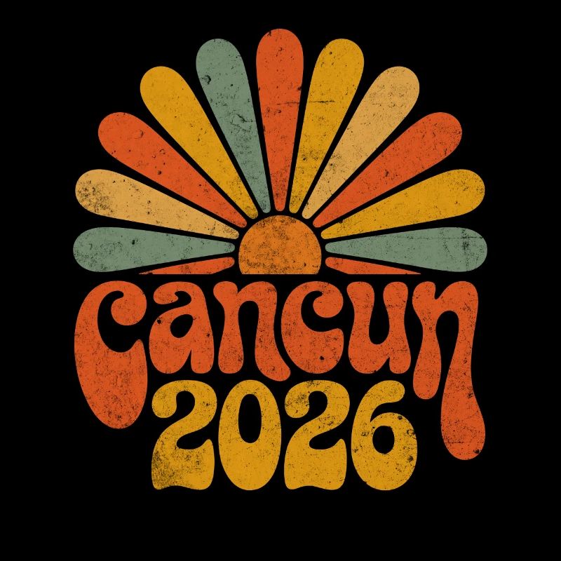 Cancún 2026 Coucher de soleil rétro