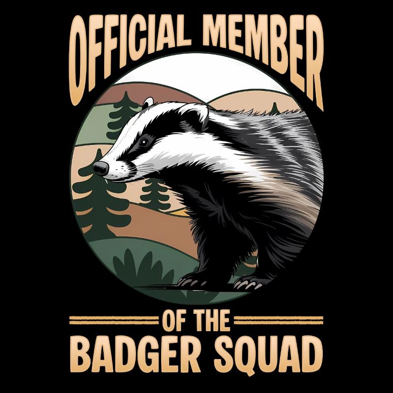 Funny Animal Badger