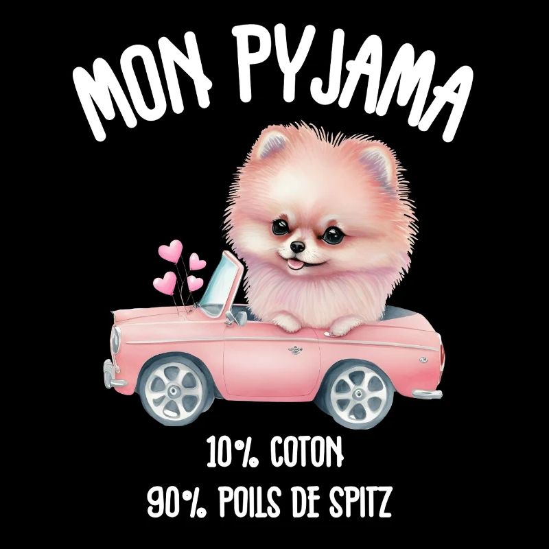 Pyjama Chien Spitz Poméranie Drôle