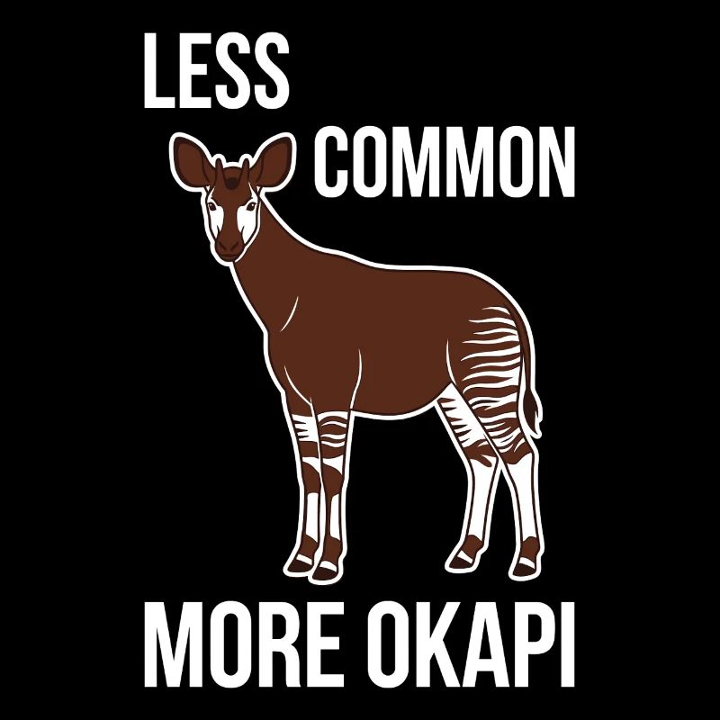 Okapi-liebhaber Okapi-tier Seltene Tierweltliebe
