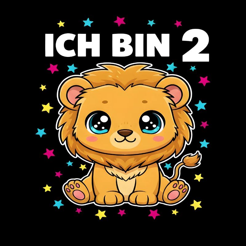 Ich bin 2 - Süßes Löwe zum 2. Geburtstag