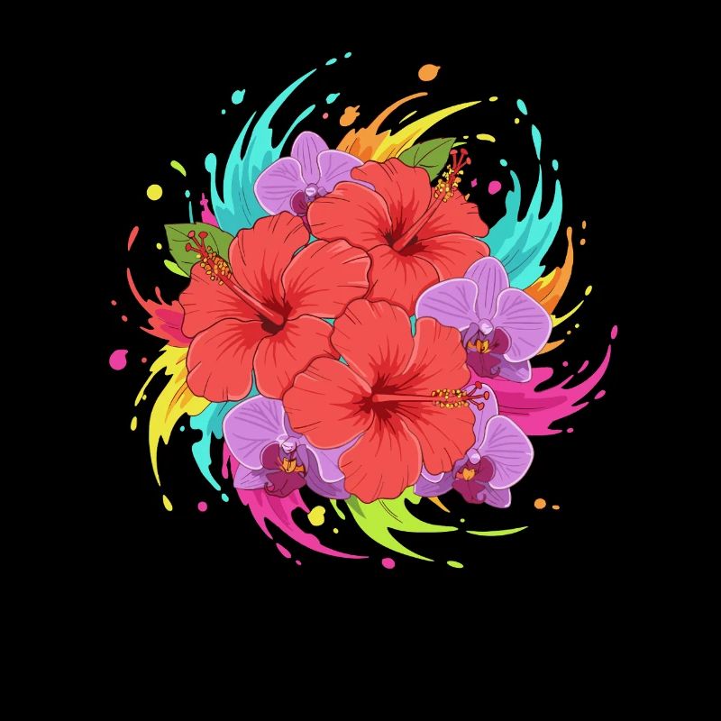 Hibiskus Farbenexplosion
