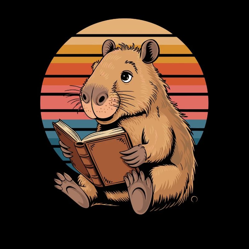 Lire Capybara Retro Sunset pour