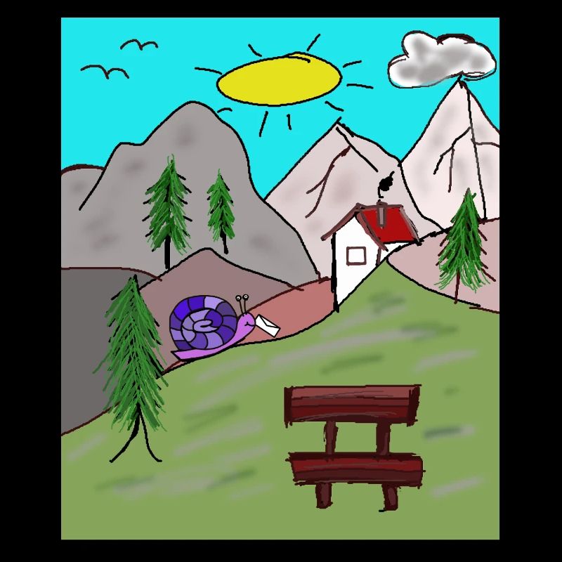 Alps Snails Post Letter Mountains Alm Postman