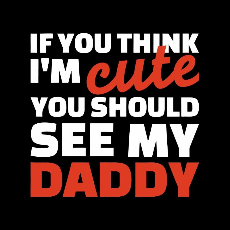 Daddy Cute Bold Typography T-Shirt
