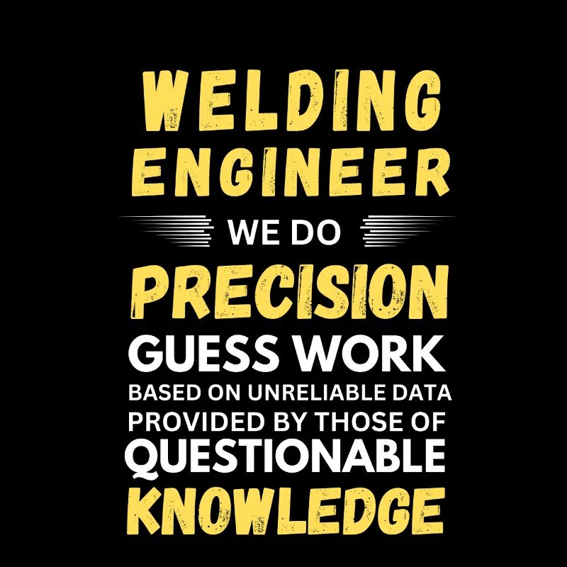 Welding Engineer We Do Precision Work Funny Quotes
