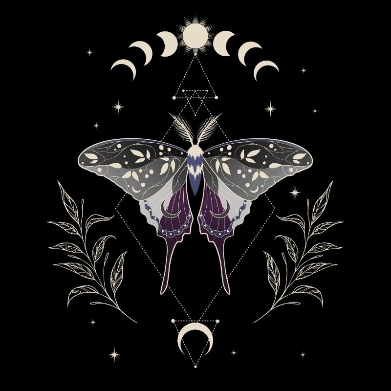 Asexual Luna Moth LGBT Pride Flag