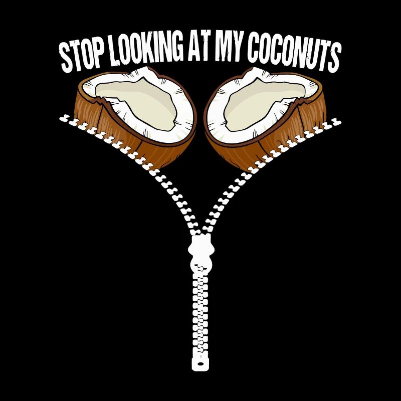 Coconut Zipper Joke Graphic Tee