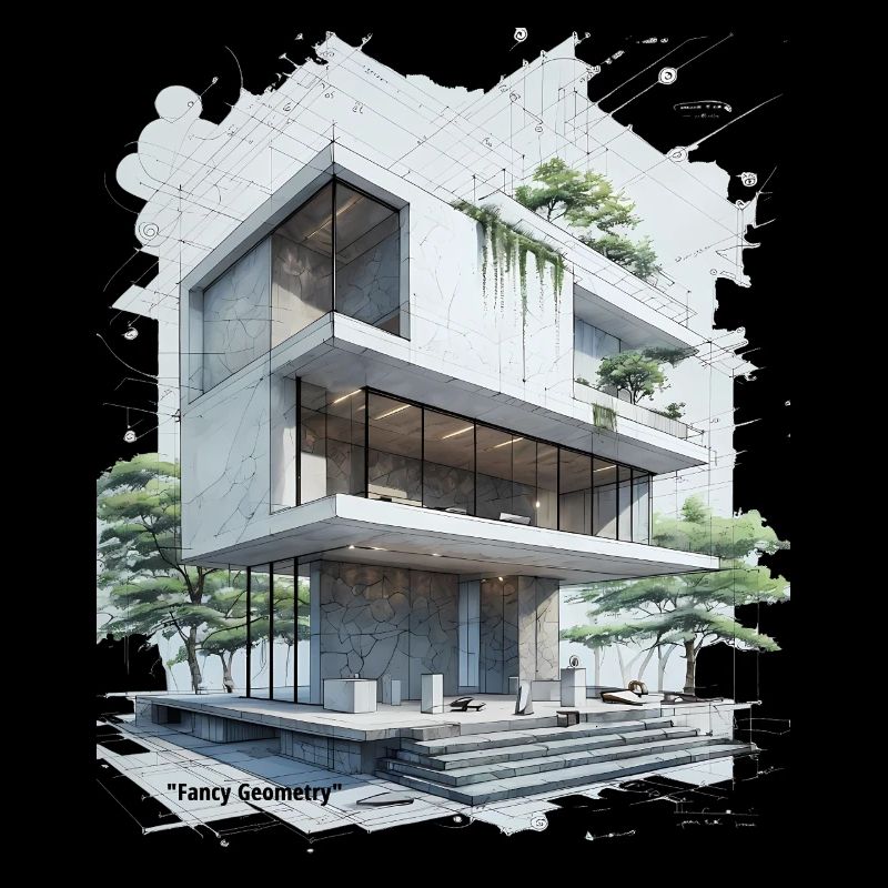 Fancy Geometry Modern House
