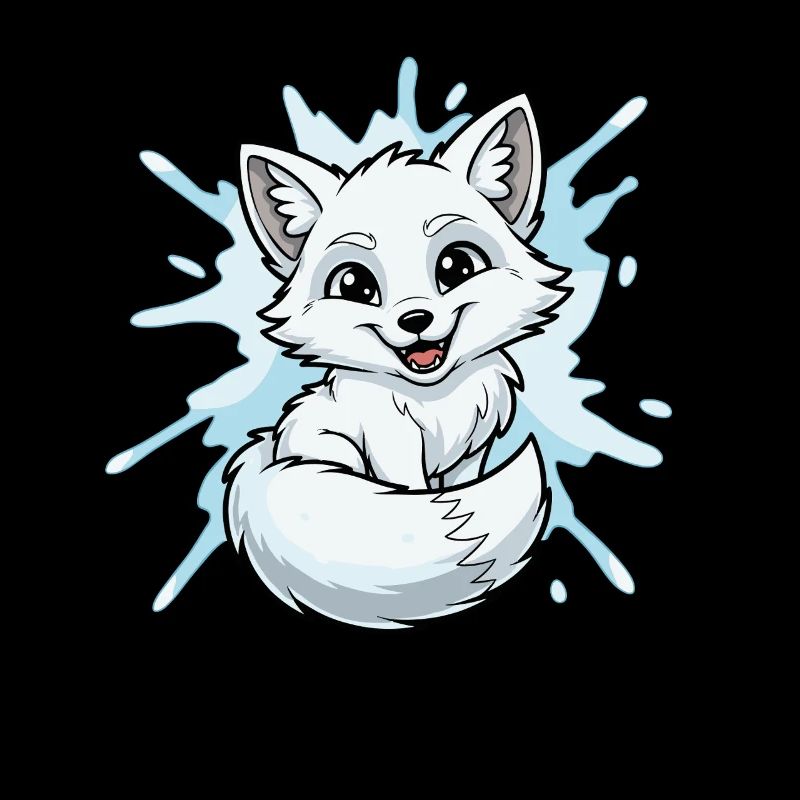 Personnage de Renard Éclaboussure d’Eau