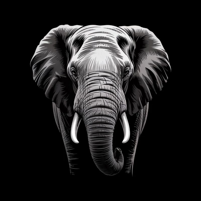 Éléphant tête d’éléphant