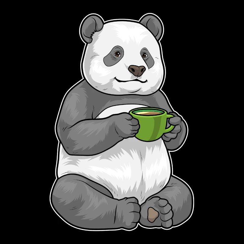 Panda Kaffee Tasse