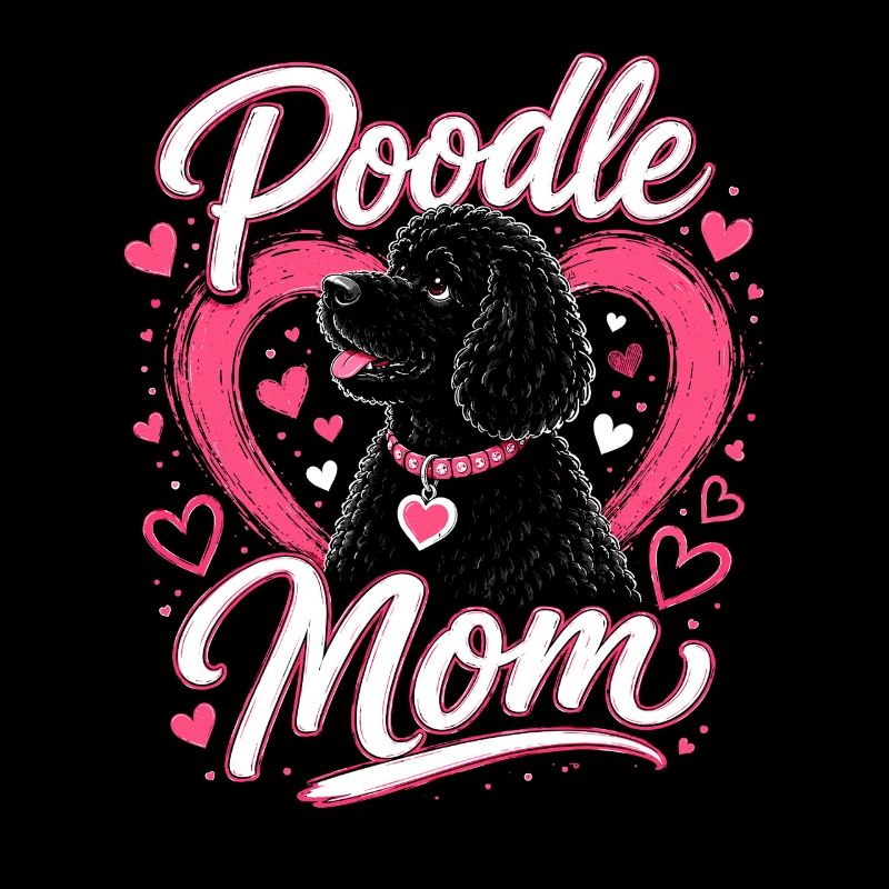 Pudel Mama Herzchen Design