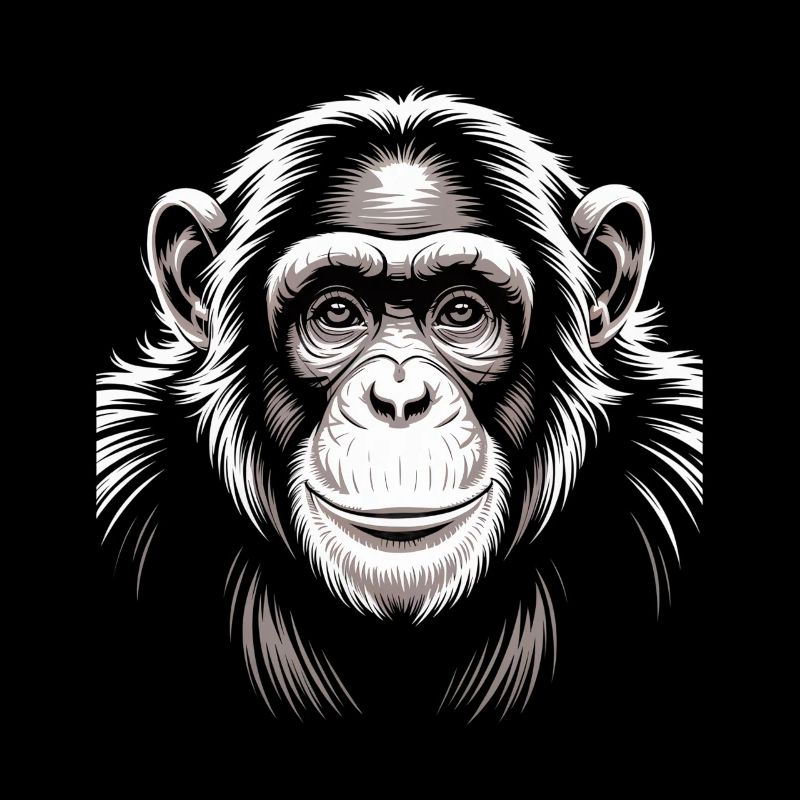 Affe Schimpanse