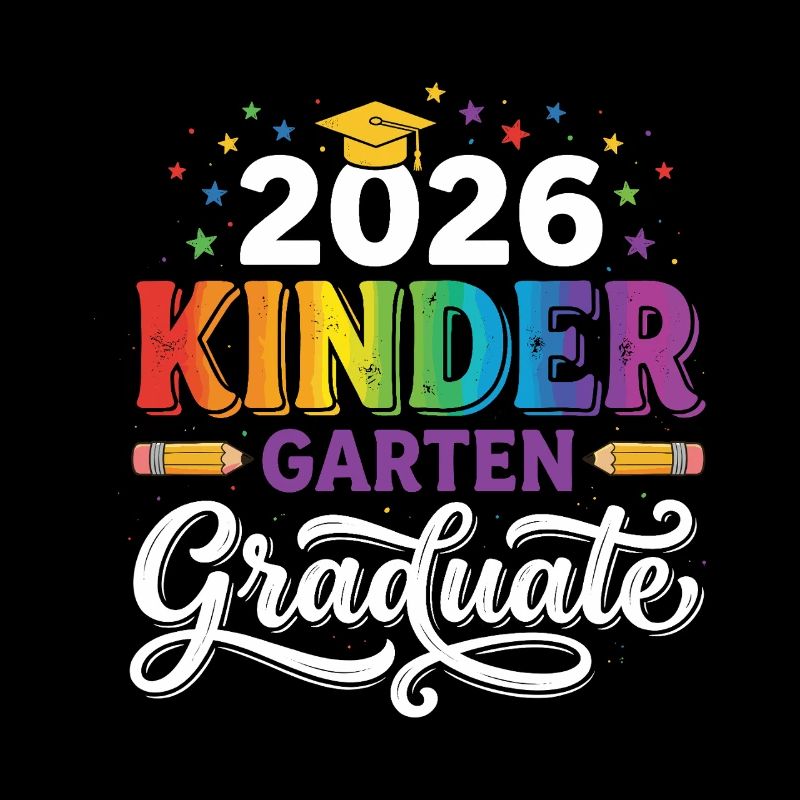 2026 Kindergarten-Absolvent Rainbow