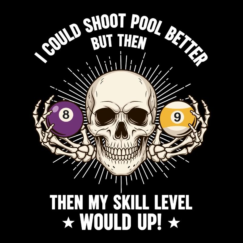 Table de billard de billard Billard Billard Spool Skull
