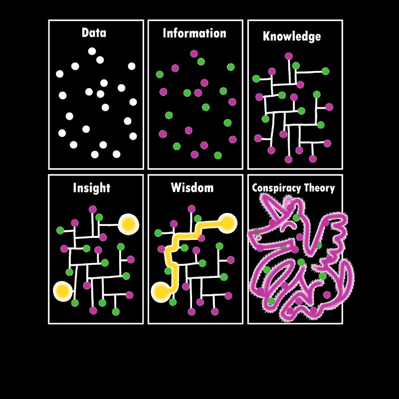 Anti-conspiracy data knowledge wisdom
