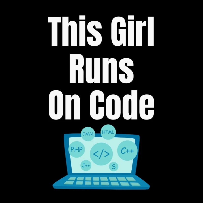 Cette fille fonctionne sur le programmeur de codes