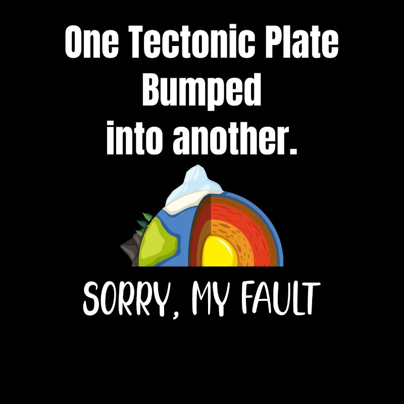 One tectonic plate collided with another.