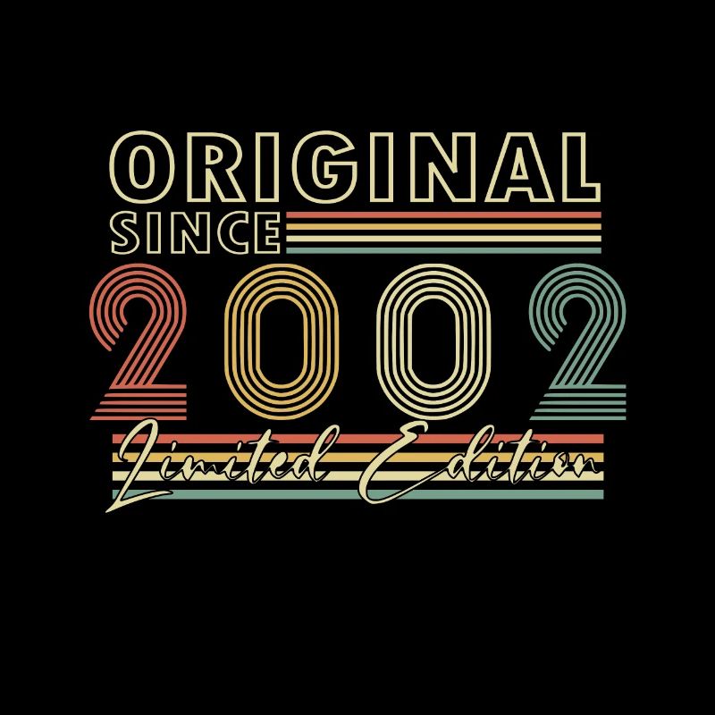20 ans 2002 vintage rétro