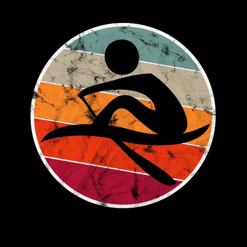 Rameurs rangée rétro