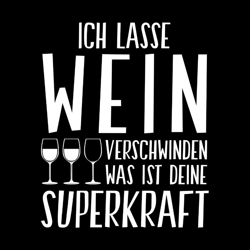 Ich lasse Wein verschwinden