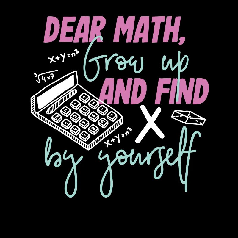 Fille de cadeau de mathématiques mathématiques