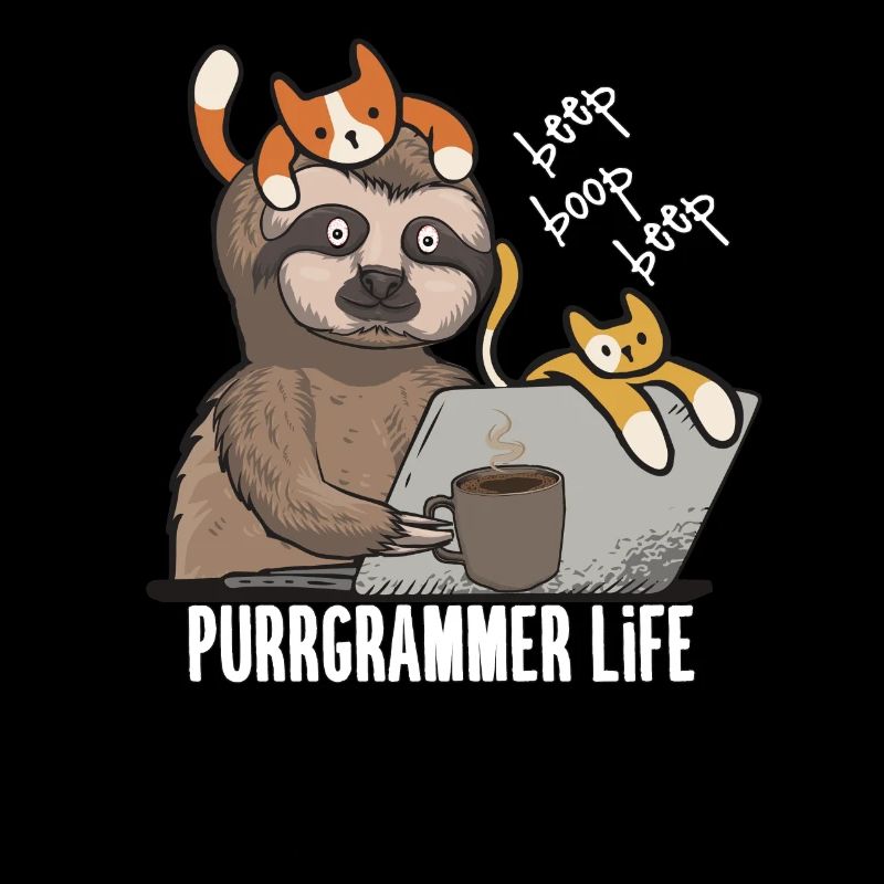 Cadeau d'informatique de programmeur de chat drôle