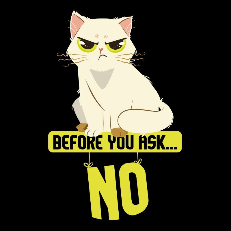 Cat Sarcasm I Before You Ask No