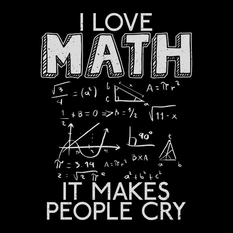 I like Math School University Algebra Funny
