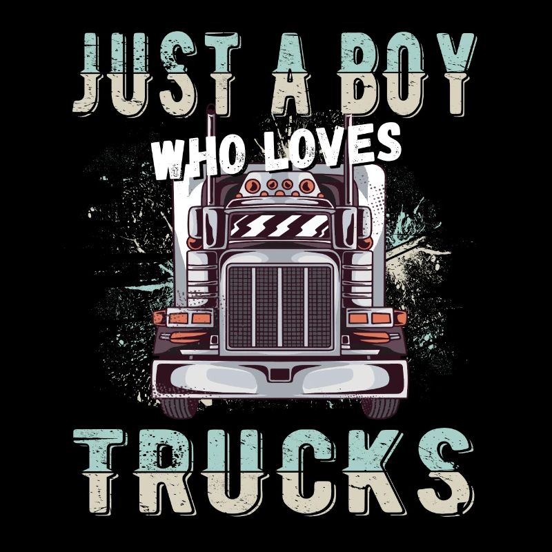 nur ein Junge, der Trucks liebt