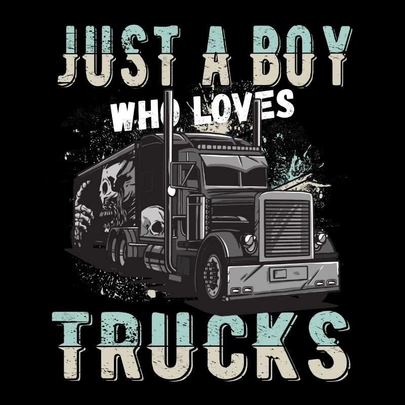 nur ein Junge, der Trucks liebt
