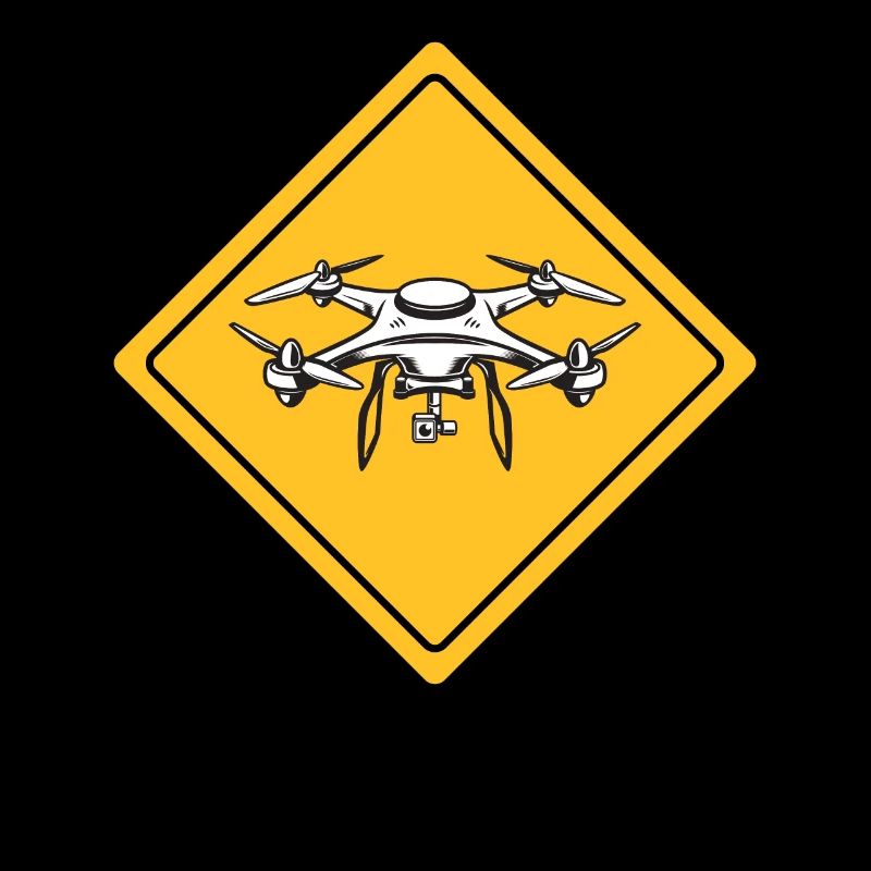 Drone avec panneau d’avertissement Drone flyer