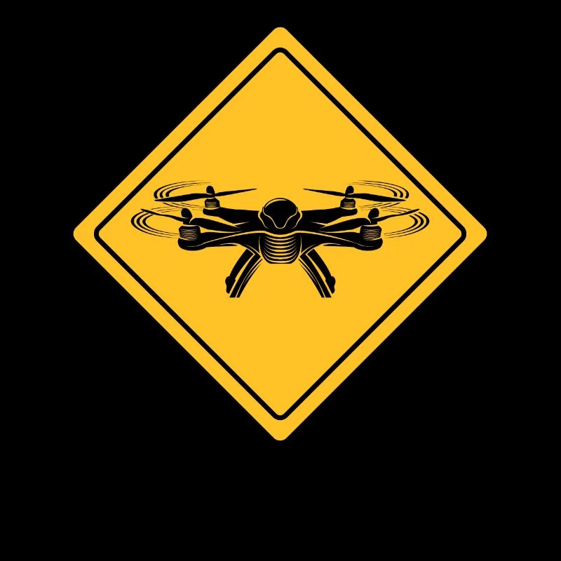 Drone avec panneau d’avertissement Drone flyer