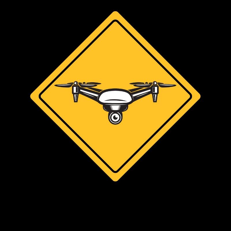 Drone avec panneau d’avertissement Drone flyer