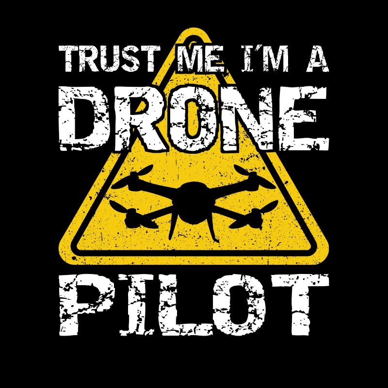 Drone avec panneau d’avertissement Drone flyer