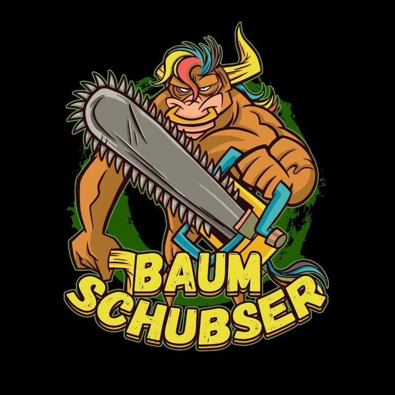 Baumschubser Forstwirt Geschenk Holzfäller