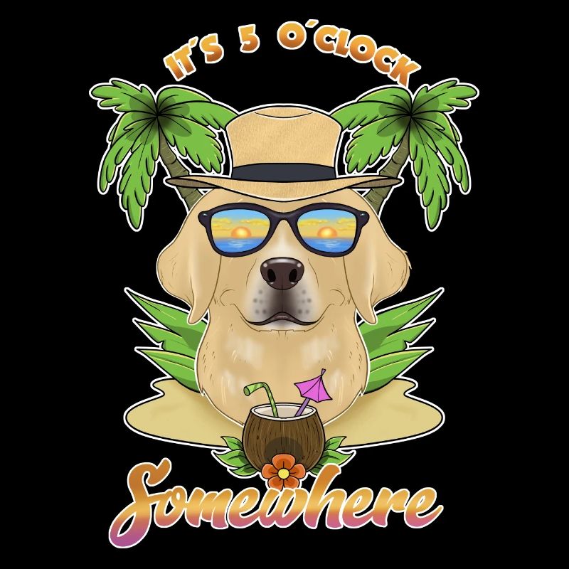 It Is 5 OClock Somewhere Drinking Labrador