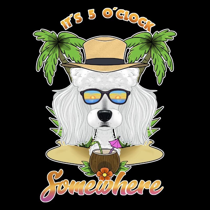 It Is 5 OClock Somewhere Drinking Poodle