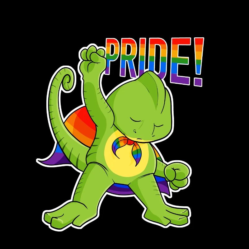 Caméléon I Drapeau LGBTQ I Drapeau arc-en-ciel I Gay Pride