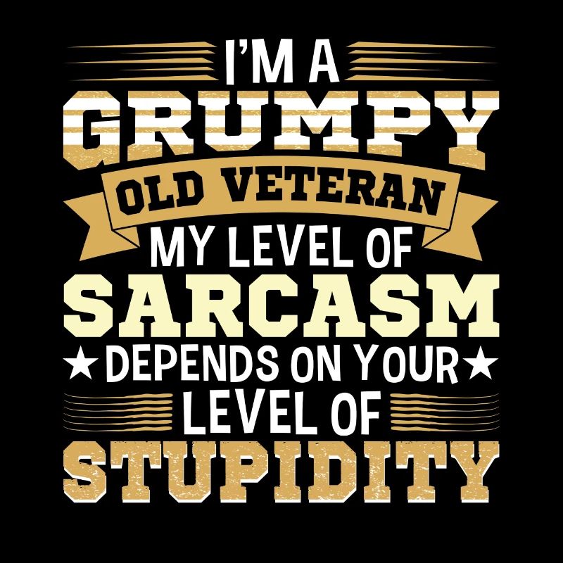 Grumpy Old Army vétéran US Patriot