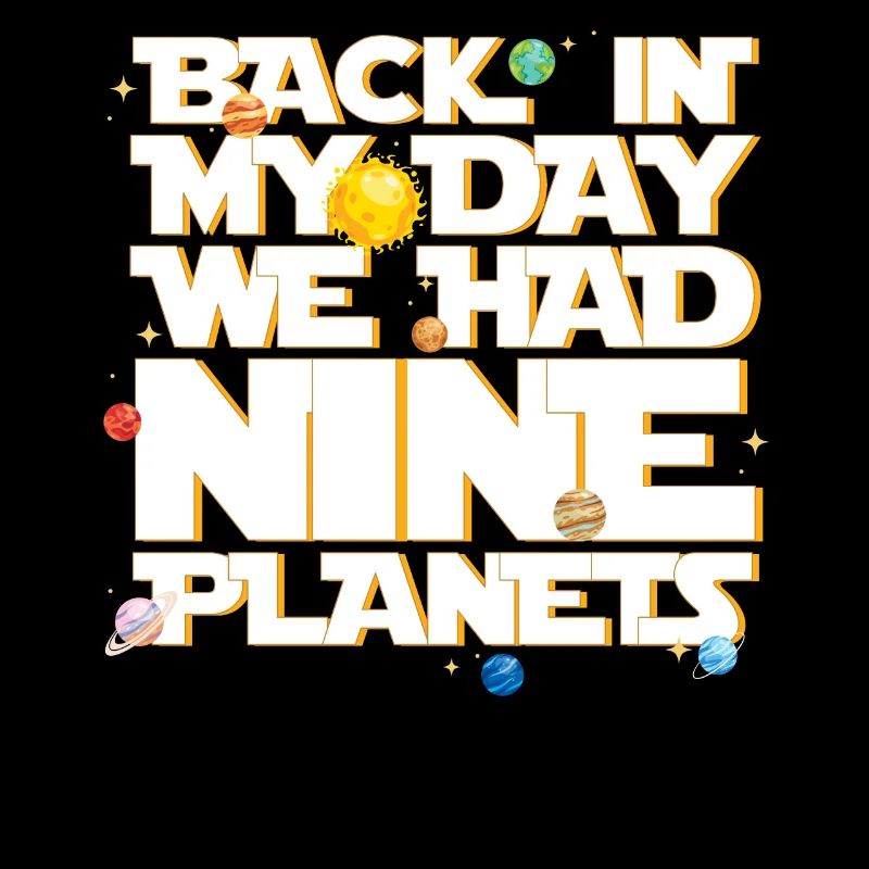 We used to have nine planets solar system